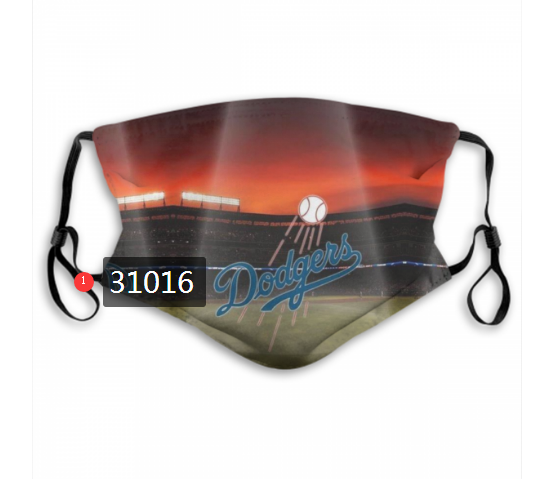2020 Los Angeles Dodgers Dust mask with filter 65->mlb dust mask->Sports Accessory